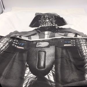 Star Wars Darth Vader Full Double Duvet Cover & Sham Set Black White Cotton